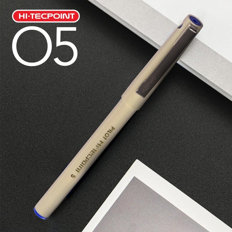 Pilot 05 Hi Tecpoint Pen,Pack Of 12 (Blue) White - Image 2